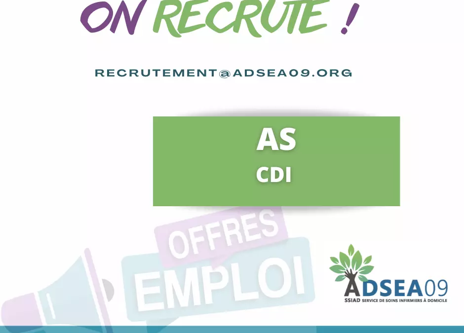 SSIAD on recrute!