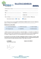 ADSEA 09 Bulletin adhesion 2024